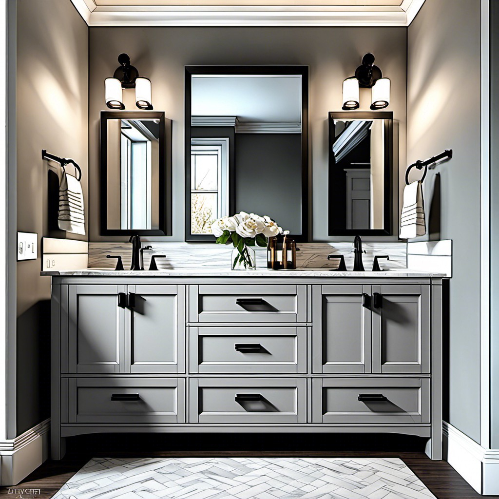 Maximizing Natural Light with 30SGL Vanity Dark Gray in Bathroom Settings