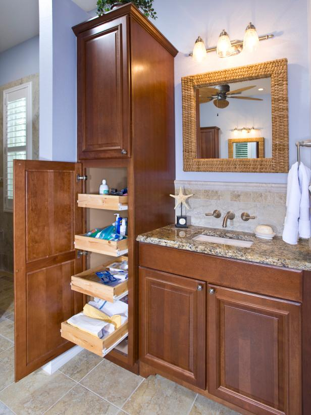 21 Genius Bathroom Cabinet Ideas You Should Try More Practical) – The ... for 80&amp;quot;Dbl Bathroom Vanity White, Carrara Countertop, Sinks, Med.cabinets