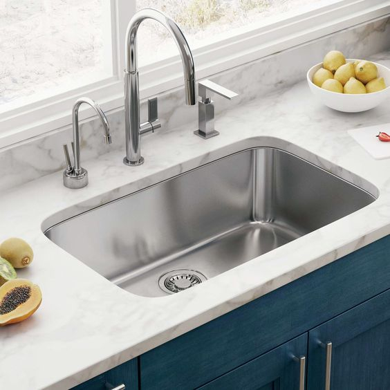 25 Undermount Sink Ideas With Pros And Cons - Digsdigs within Thompson Traders Bru-2115H Brass 21&amp;quot; Rectangular Brass Undermount - Brass