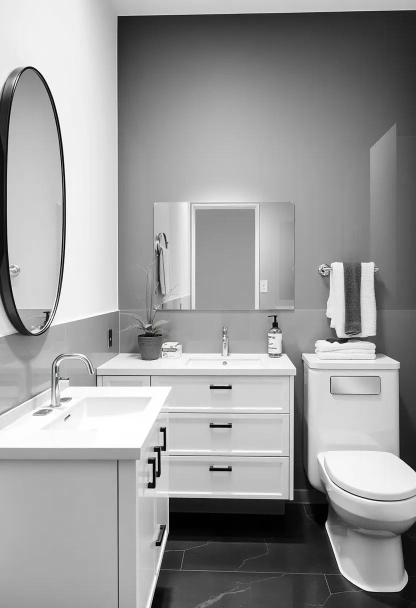 29 Stunning Apartment Bathroom Vanity Ideas For Style &amp;amp; Space Savvy Living inside Enhancing Bathroom Aesthetics Through Thoughtful White Vanity and Mirror Integration