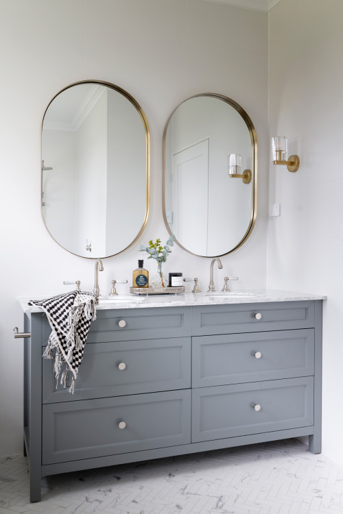 35+ Gray Bathroom Vanity Ideas ( Cool &amp;amp; Sleek ) - Vanities in 80&amp;quot;Dbl Vanity Dark Gray