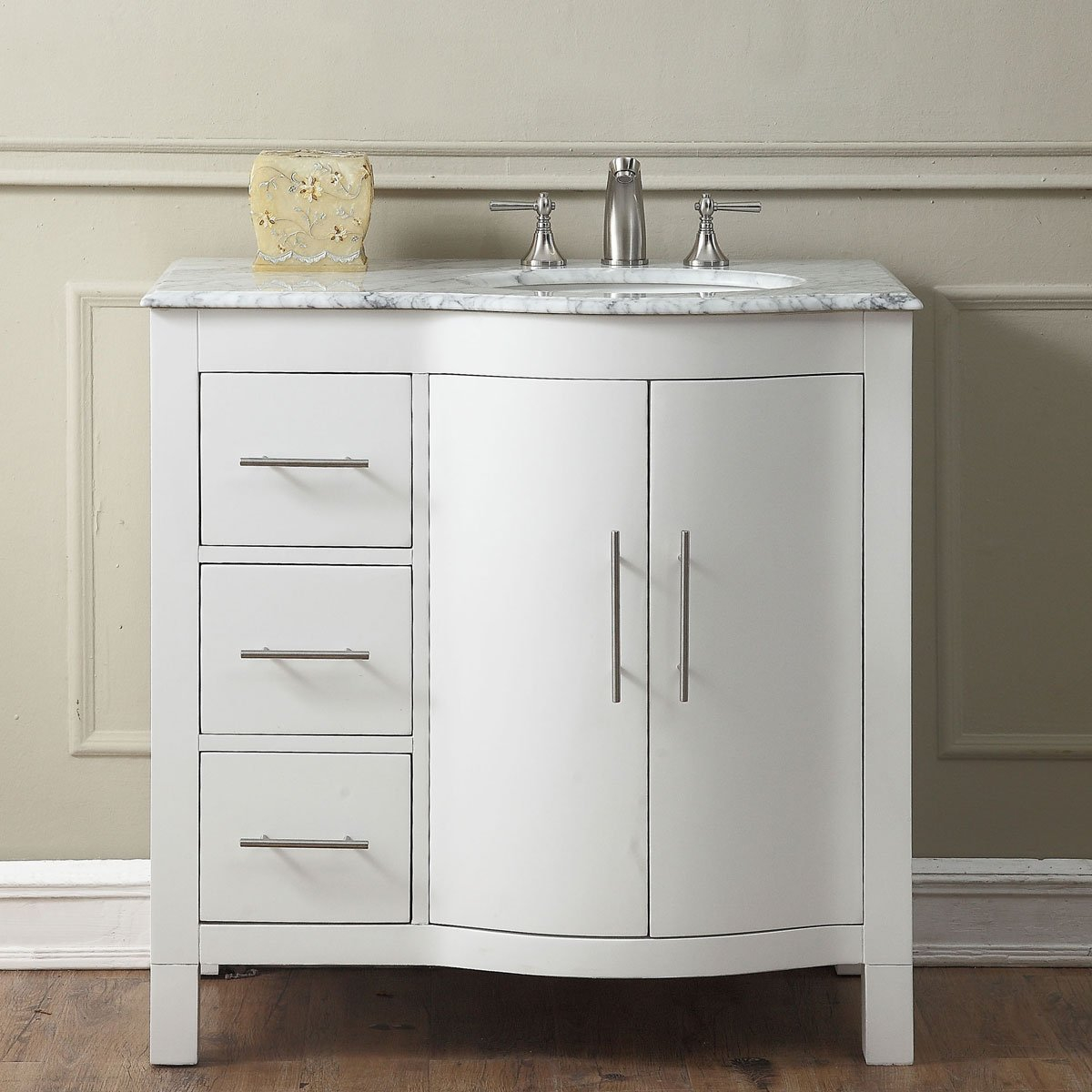 Transforming your bathroom with a 36 inch white single vanity
