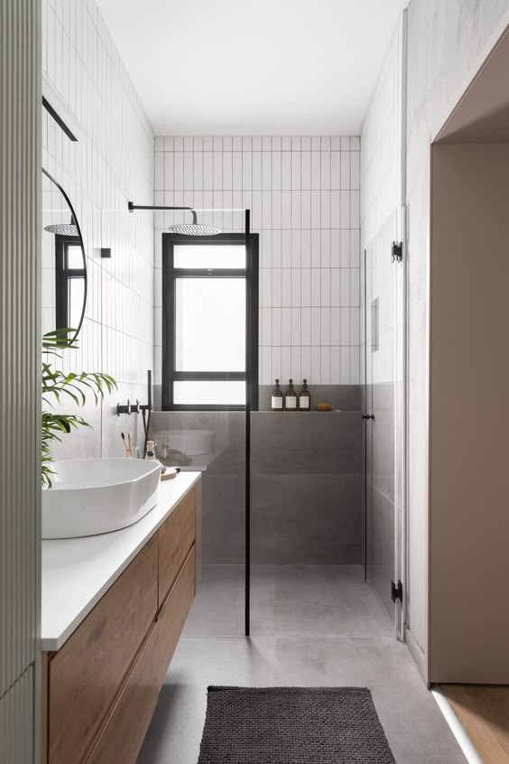 7 Minimalist Bathroom Ideas | 34 St John inside Ws Bath Collections Vision 6042 Vision 16-1/2&amp;quot; Rectangular - Matte Black