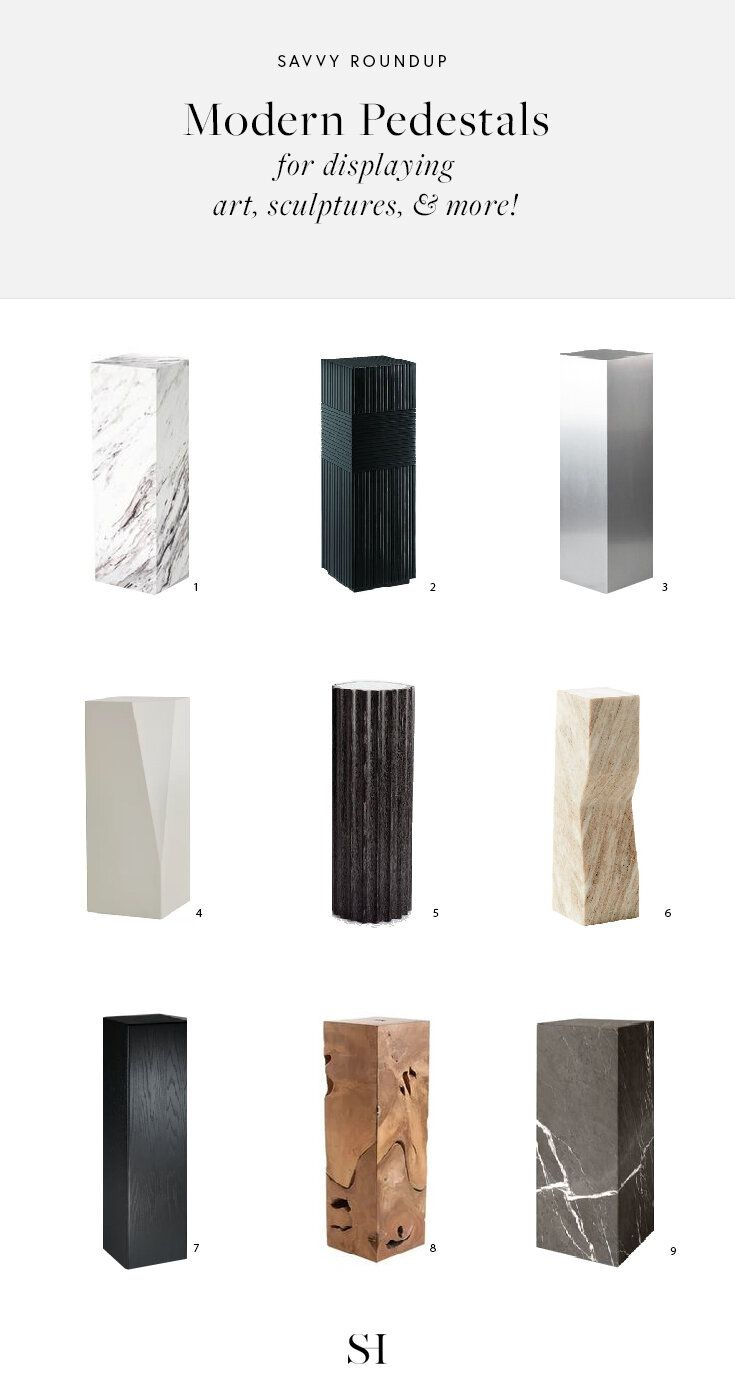 9 Modern Pedestals That&amp;#039;ll Instantly Make Your Space Look More High-End ... intended for Choosing the Right Ceramic Pedestal for Contemporary Living Spaces