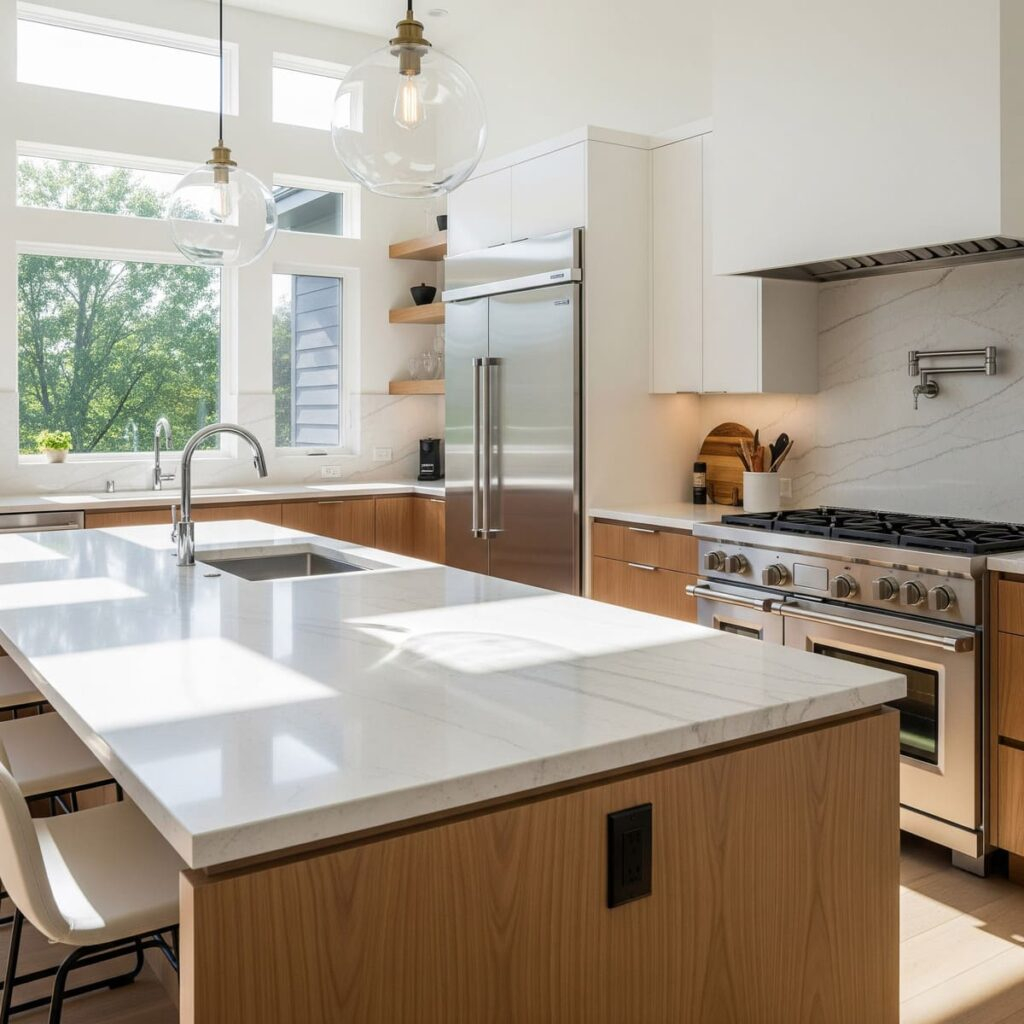About Madison Countertops | Custom Stone Countertops &amp;amp; Design throughout Expert analysis of Madison acrylic countertop longevity and maintenance