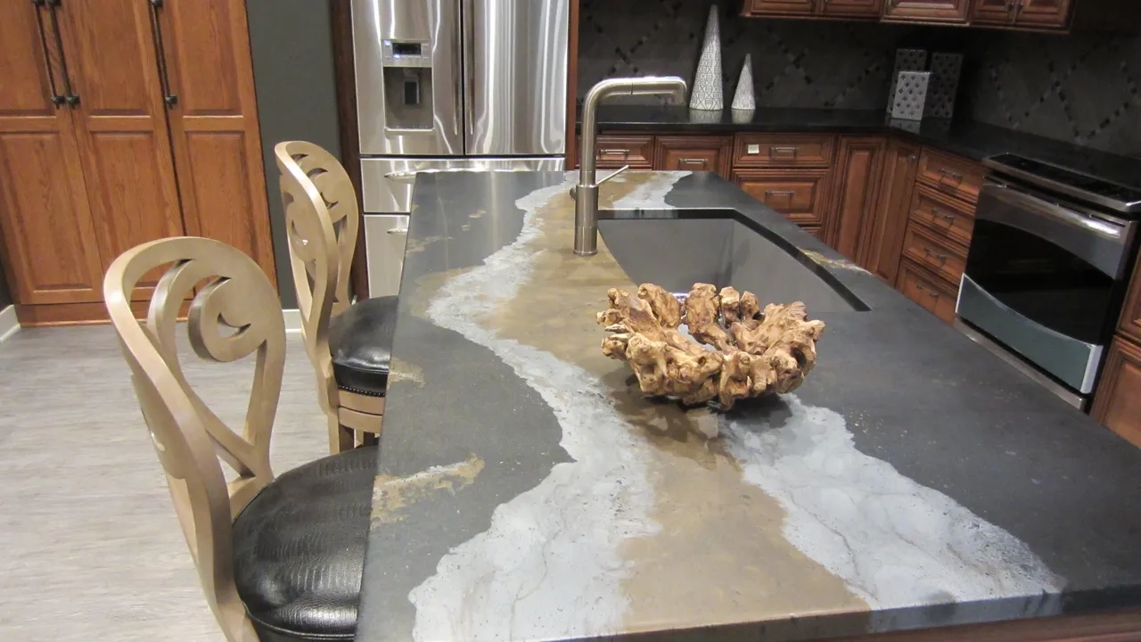 Acrylic And Metallix Epoxy | Granicrete with regard to Madison Reinforced Acrylic Countertop, 60S-Inch