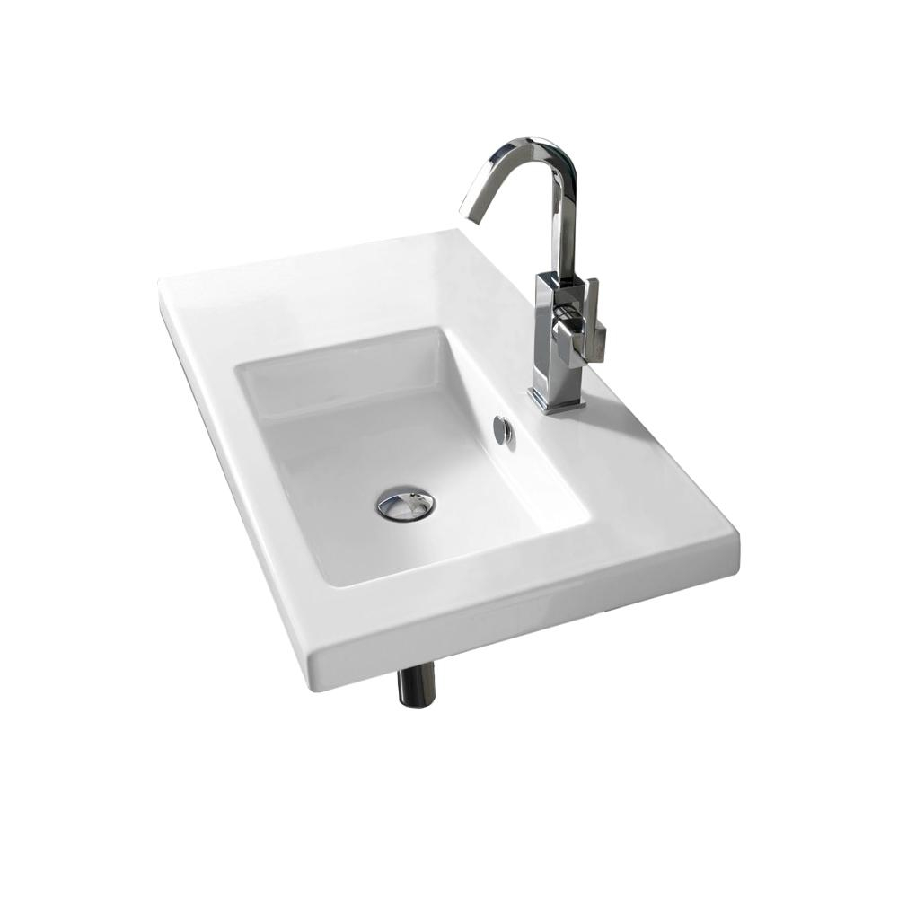 Ada Compliant - Wall Mount Sinks - Bathroom Sinks - The Home Depot intended for Ada Ceramic Wall Mounted Sink, Single Hole, 27.6&amp;quot;X17.7&amp;quot;, Unlimited 70.01