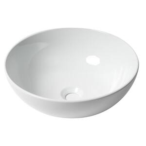Alfi Brand 15.5 In. Above Mount Porcelain Round Vessel Sink In Black ... intended for Alfi Brand Abc906 Black/White 15&amp;quot; Round Vessel Above Mount Ceramic Sink