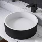 Alfi Brand 15.5 In. Above Mount Porcelain Round Vessel Sink In Black ... with ABC906 Sink Secrets Professionals Use (That Beginners Miss)