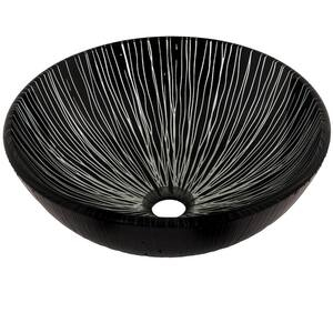 Alfi Brand 15.5 In. Above Mount Porcelain Round Vessel Sink In Black ... with regard to Alfi Brand Abc906 Black/White 15&amp;quot; Round Vessel Above Mount Ceramic Sink