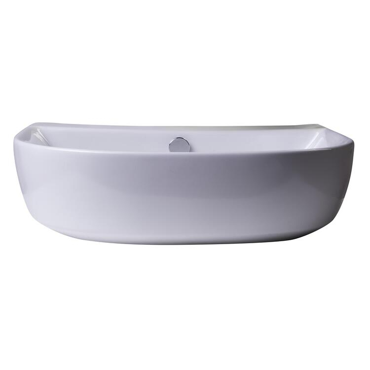 Alfi Brand Ab110 20&amp;quot; White D-Bowl Porcelain Wall Mounted Bath Sink ... regarding Alfi Brand Ab110 20&amp;quot; Porcelain D-Bowl Wall Mounted Bathroom Sink - White