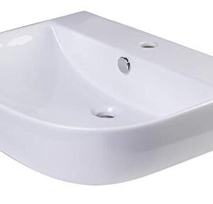 Alfi Brand Ab111 D-Bowl Porcelain Wall Mounted Bath Sink, 24&amp;quot;, White ... with regard to The ALFI AB106 Mistake That Cost Me $800 to Fix (And How to Avoid It)