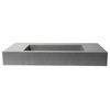 Alfi Brand Abco40R 40&amp;quot; Solid Concrete Rectangular Countertop Sink ... inside Alfi Brand Abco21O 21&amp;quot; Solid Concrete Tear Drop Above Mount Vessel Sink