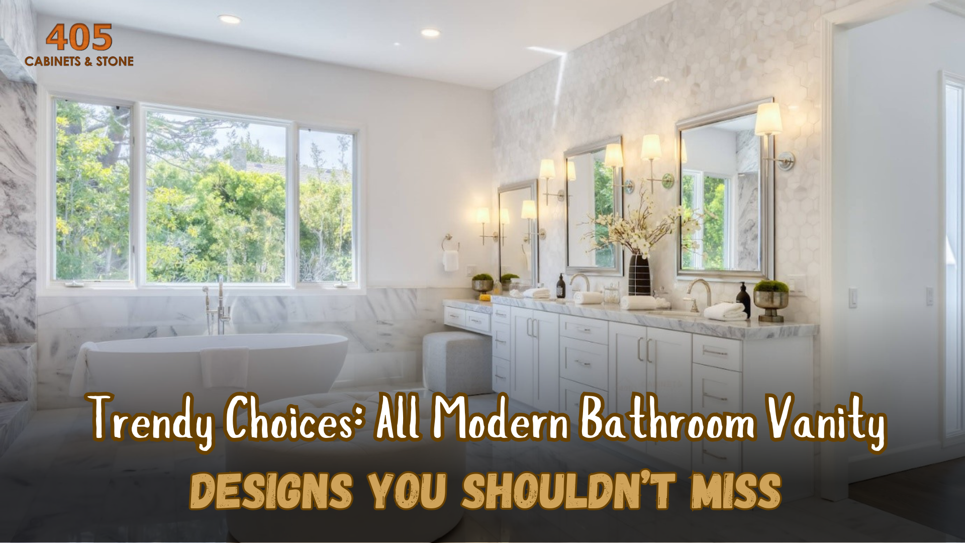 All Modern Bathroom Vanity Designs - Trendy Choices in Winchester Freestanding Modern Bathroom Vanity, Pecan Oak, 48&amp;quot;