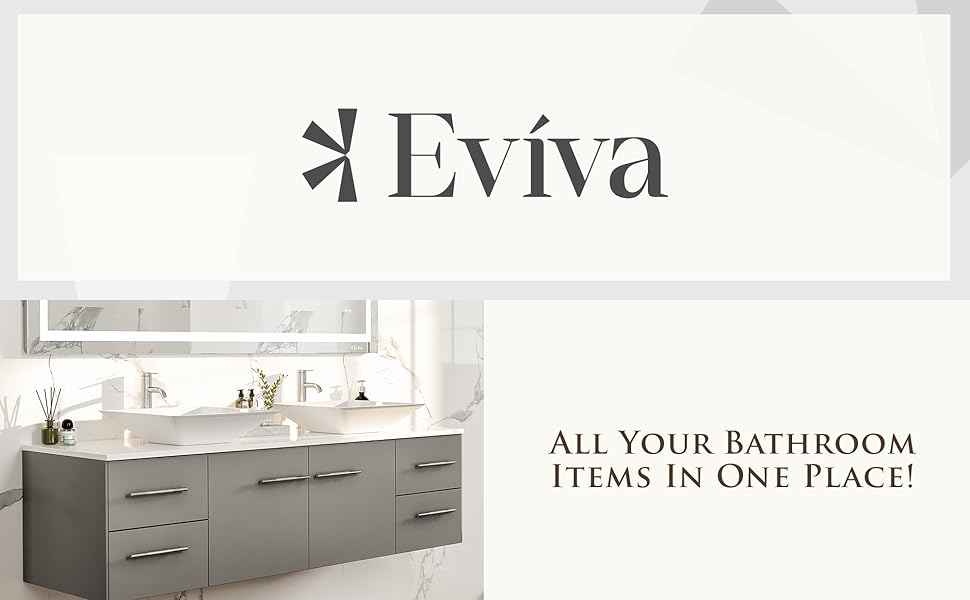 Amazon.com: Eviva Totti Wave 60&amp;quot; Gray Modern Double Sink Bathroom ... intended for Totti Wave 60&amp;quot;Gray Modern Double Sink Vanity