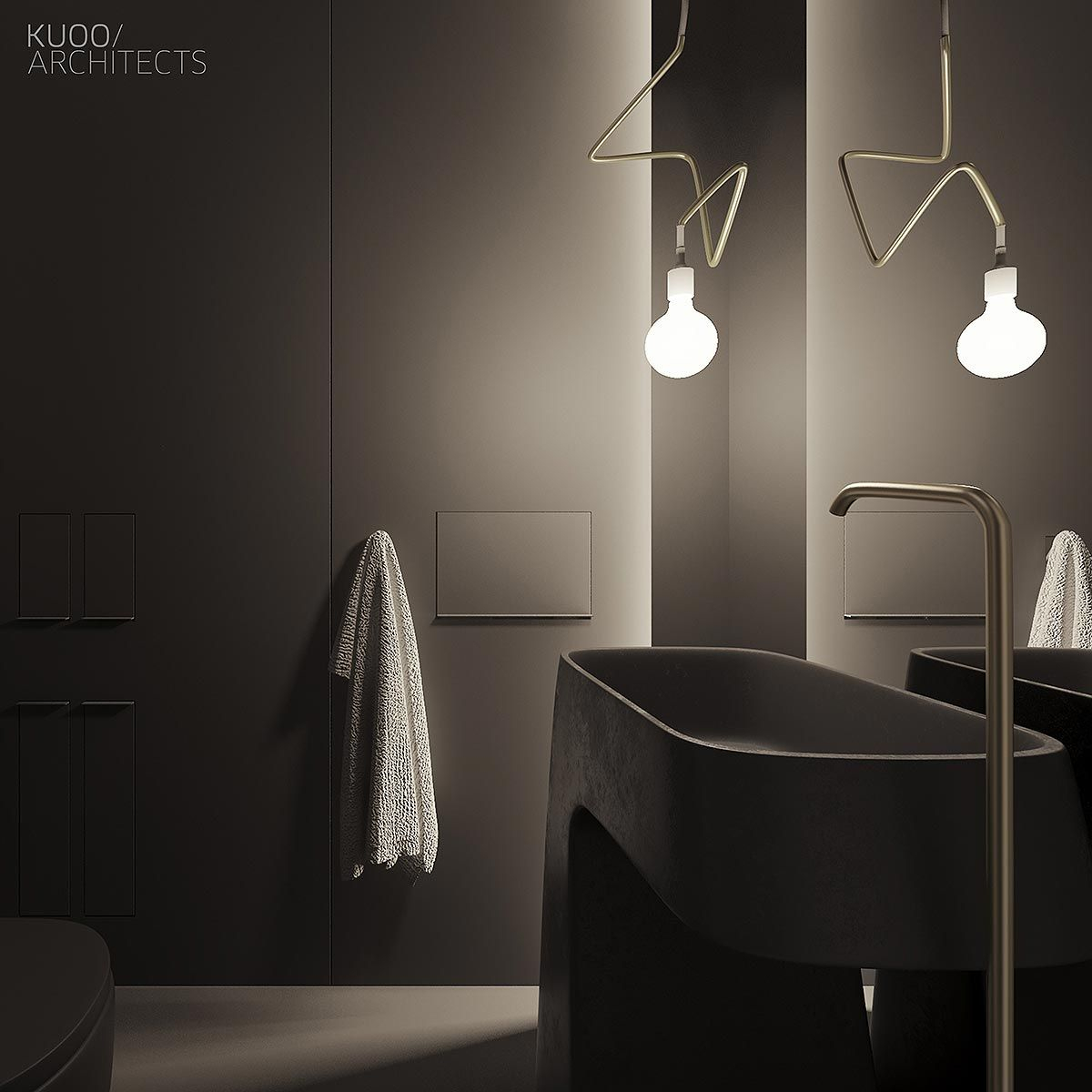 Architecture . Interior . Photography . Design . Branding . Art ... inside The Art of Minimalist Bath Design with Matte Black Finish