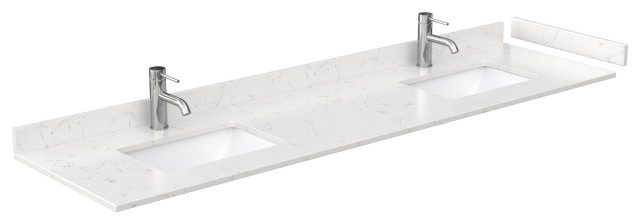 Avery 80&amp;quot; Double Vanity, White, Carrara Marble Top, Black Trim, 70 ... with Avery 80&amp;quot; White Double Vanity