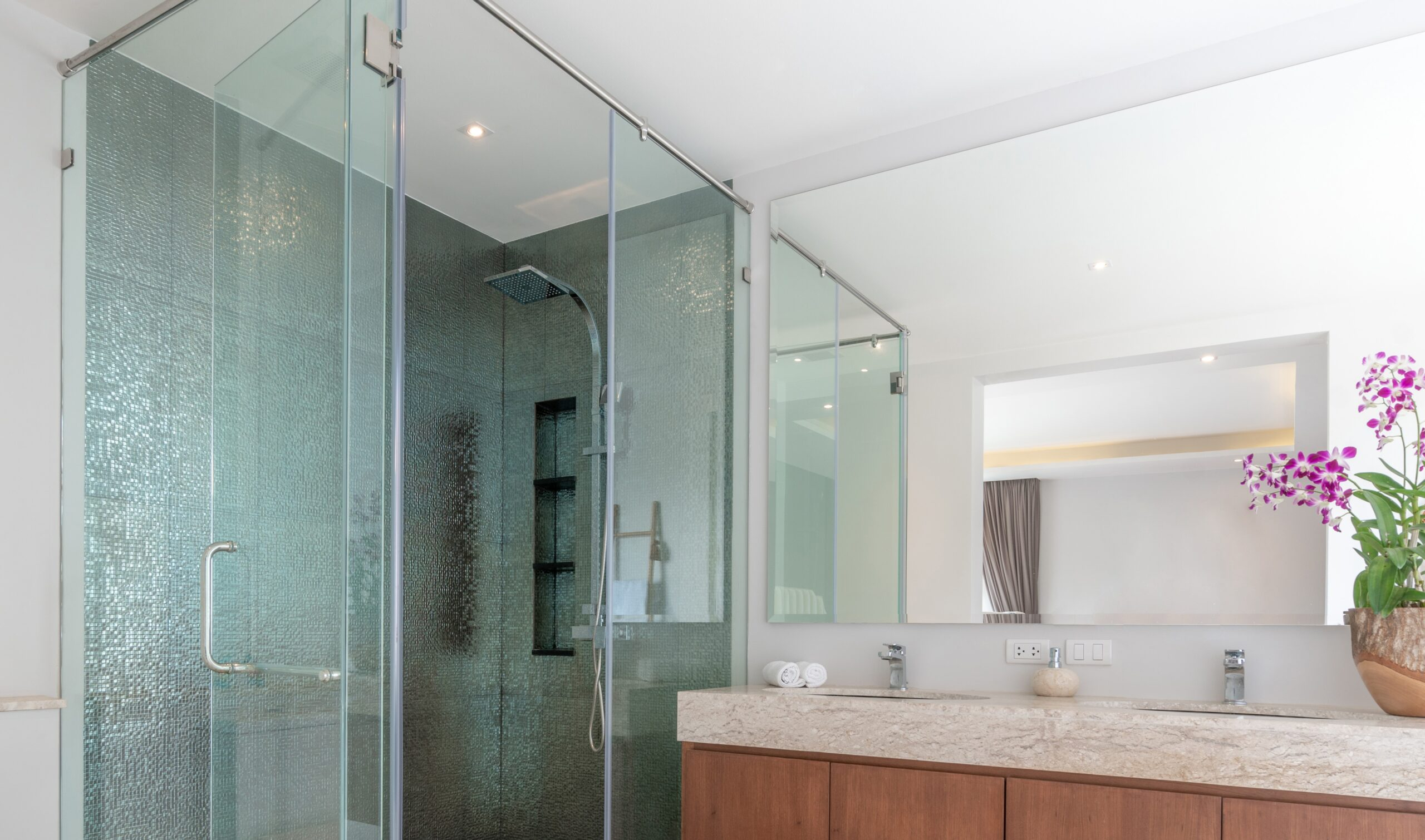 Bathroom Shower Glass Tile Ideas throughout Why Most Bathroom Glass Choices Are Wrong (WS Bath Collections Fixes This)