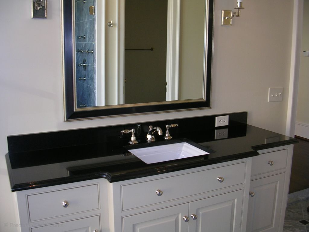Maximizing space efficiency with 43x22 black granite vanity solutions