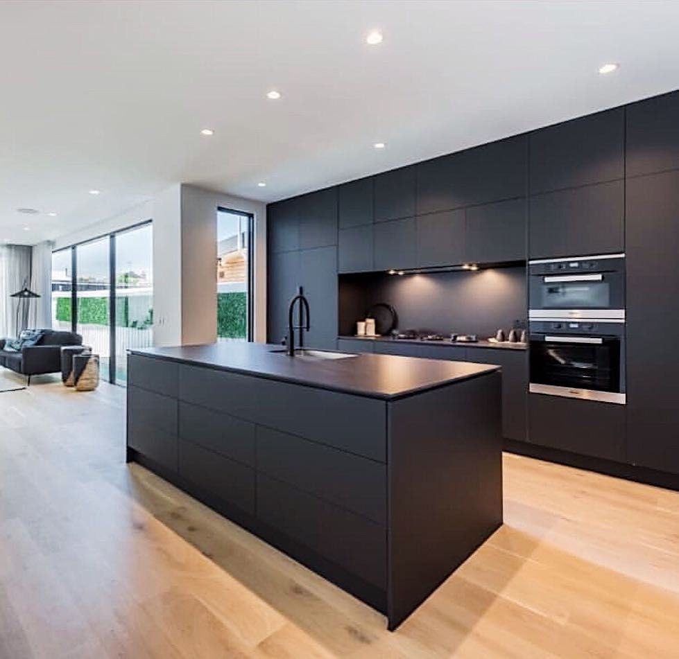 Black Modern Kitchen Ideas At Edward Criss Blog within Swiss Madison Sm-Ps306 Sublime 24-3/8&amp;quot; Rectangular Ceramic - Matte Black