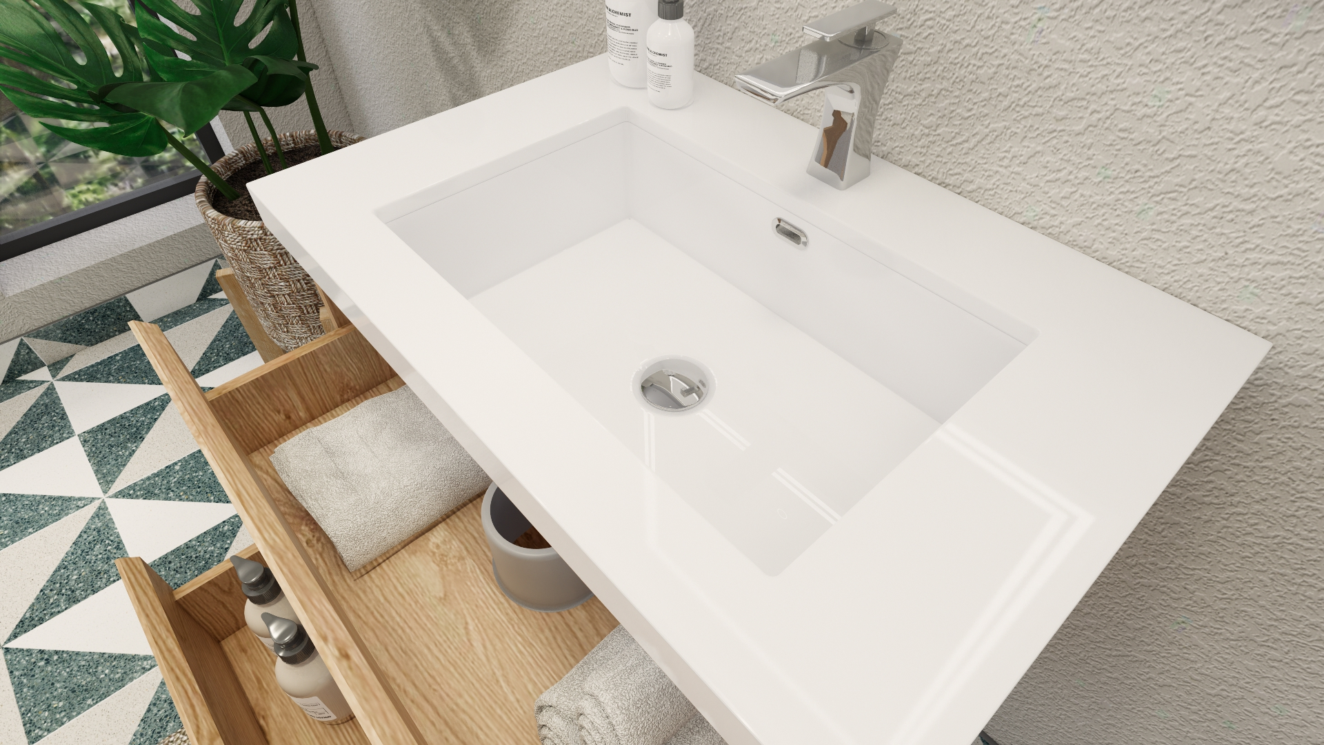 Bohemia 30&amp;quot; Wall Mounted Vanity With Reinforced Acrylic Sink intended for Understanding the Durability Benefits of Bohemia Reinforced Acrylic Countertops