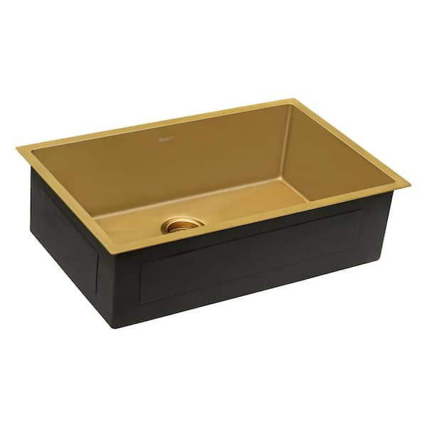 Brass Undermount Kitchen Sink – Things In The Kitchen within Thompson Traders Bru-2115H Brass 21&amp;quot; Rectangular Brass Undermount - Brass