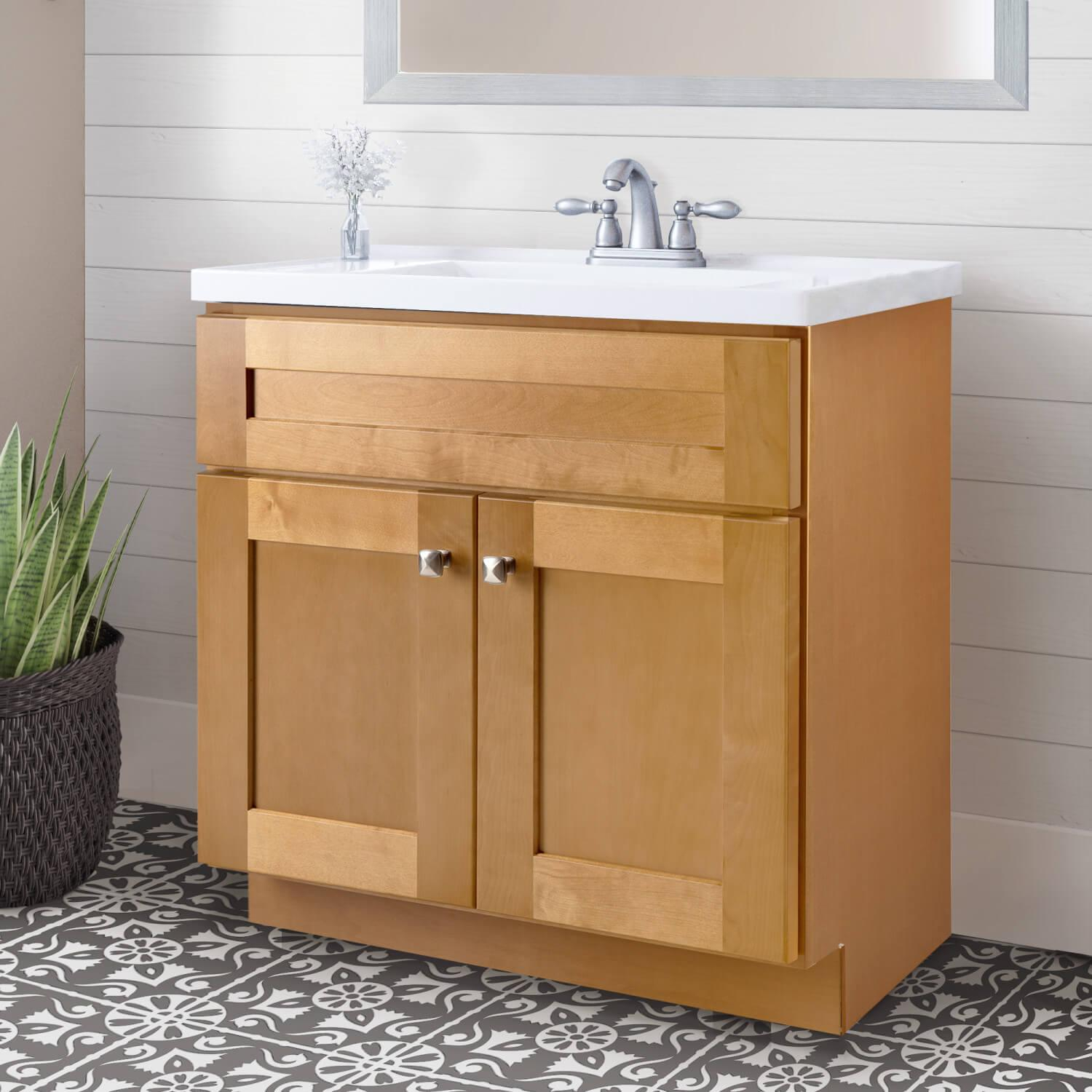 Brookings 30 Inch Vanity Without Top Modern Birch | Bath | Today&amp;#039;s ... for 30&amp;quot; Vanity