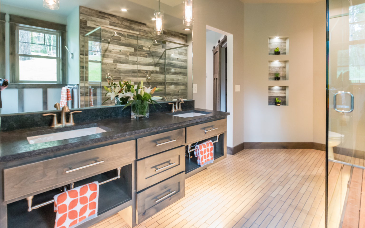 Choosing The Right Bathroom Vanity Size For Your Space in 72&amp;quot;Dbl Bathroom Vanity White, Carrara Countertop, Sinks, Nickel Trim, 70&amp;quot; Mirror