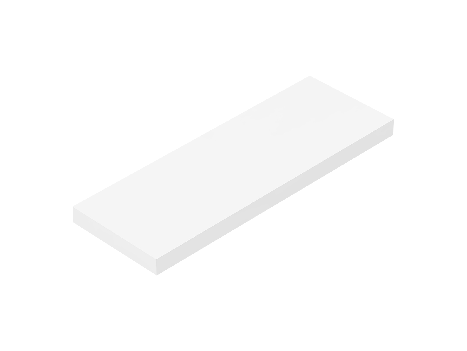 Countertop H60 120X42 | Rectangular Wall-Mount Countertops | Eumar Design pertaining to Adm Rectangular Wall Mounted Countertop, White, 39&amp;quot;