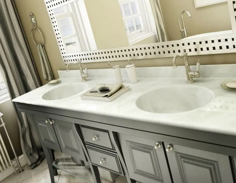 Understanding the appeal of white cultured marble countertops in modern bathrooms