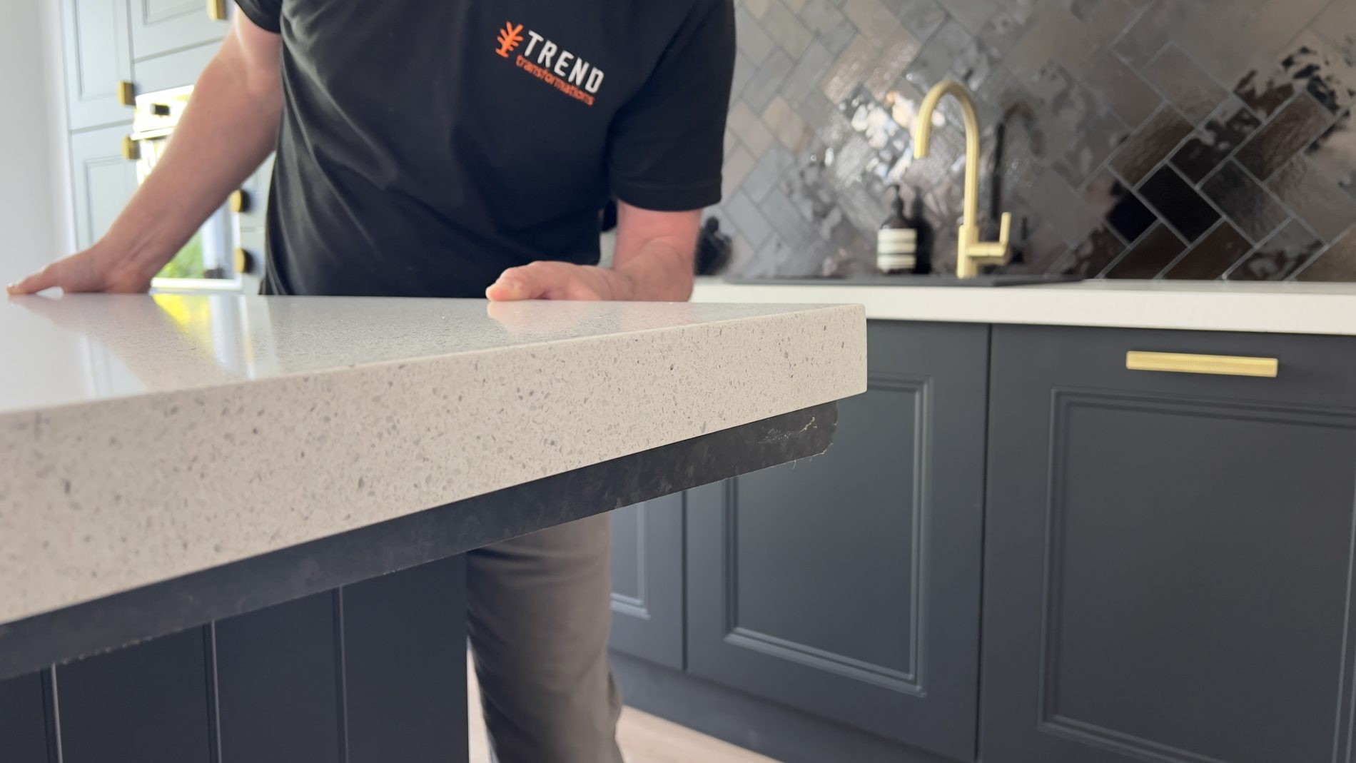 Customizing Engineered Stone Countertops | Edge Profiles &amp;amp; Finishes inside The Complete Guide to Installing 48 Inch Light Brown Engineered Stone Countertops