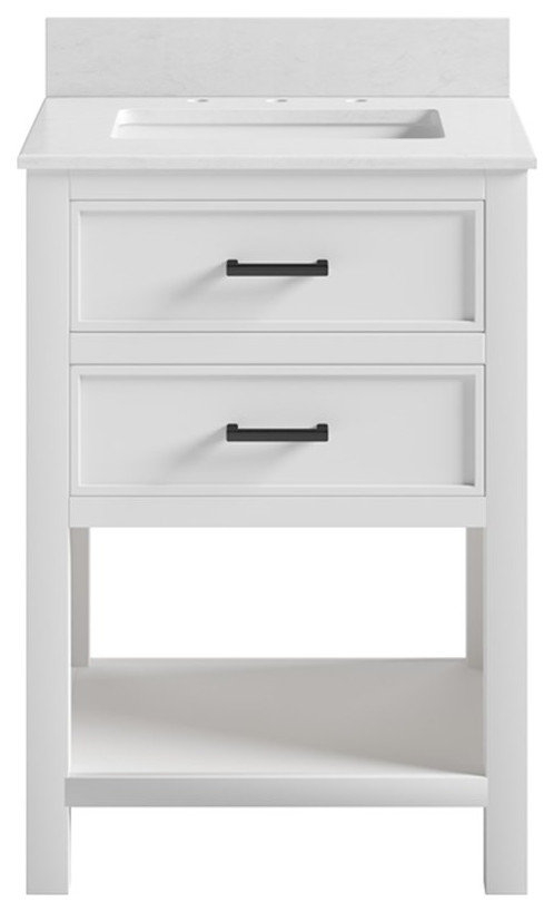 Dhp Missouri 24 Inch Bathroom Vanity With Modern Carrera Countertop In ... for Understanding the Appeal of DHP Missouri 24 Inch Bathroom Vanity in Modern Homes