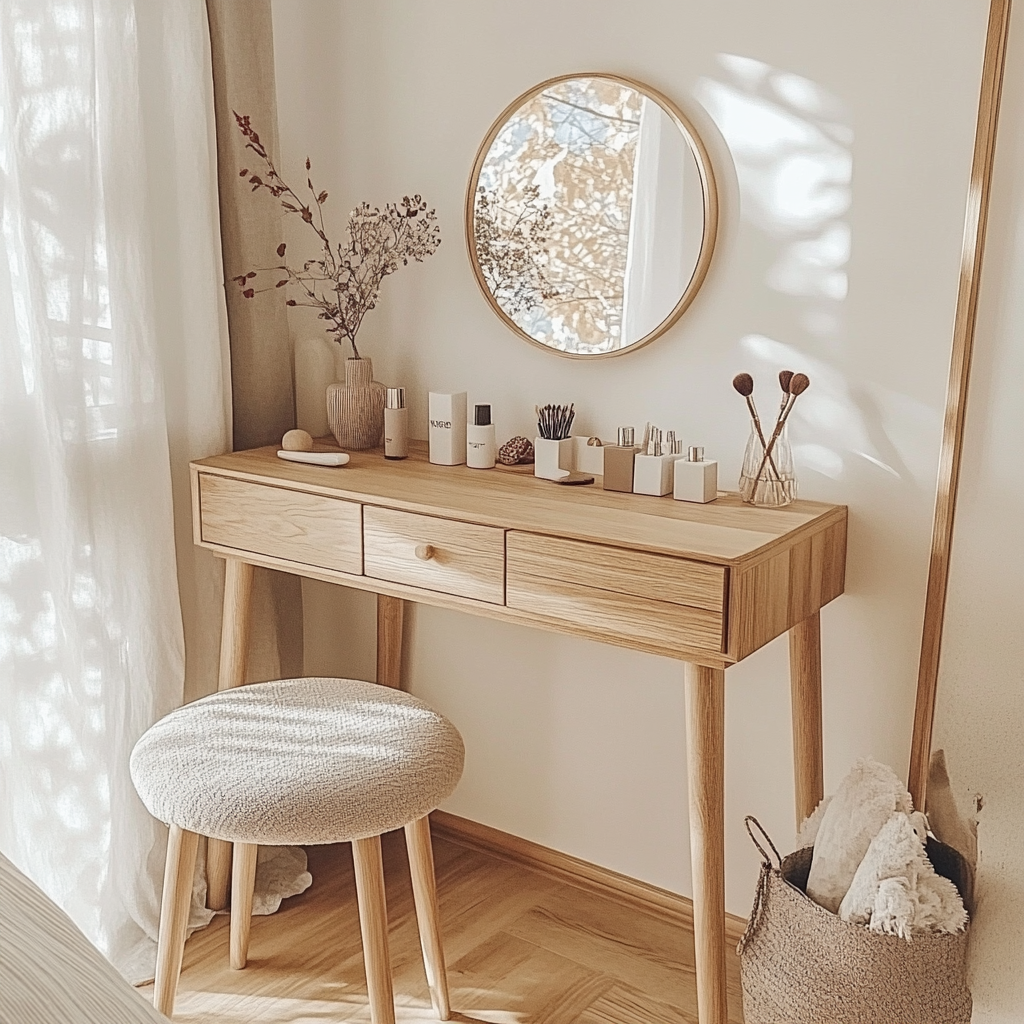Diy Makeup Vanity With Stylish Lights For A Modern Home | Stylish Room Decor, Minimalist Vanity ... within Expert Tips for Stylish and Practical Vanity Design