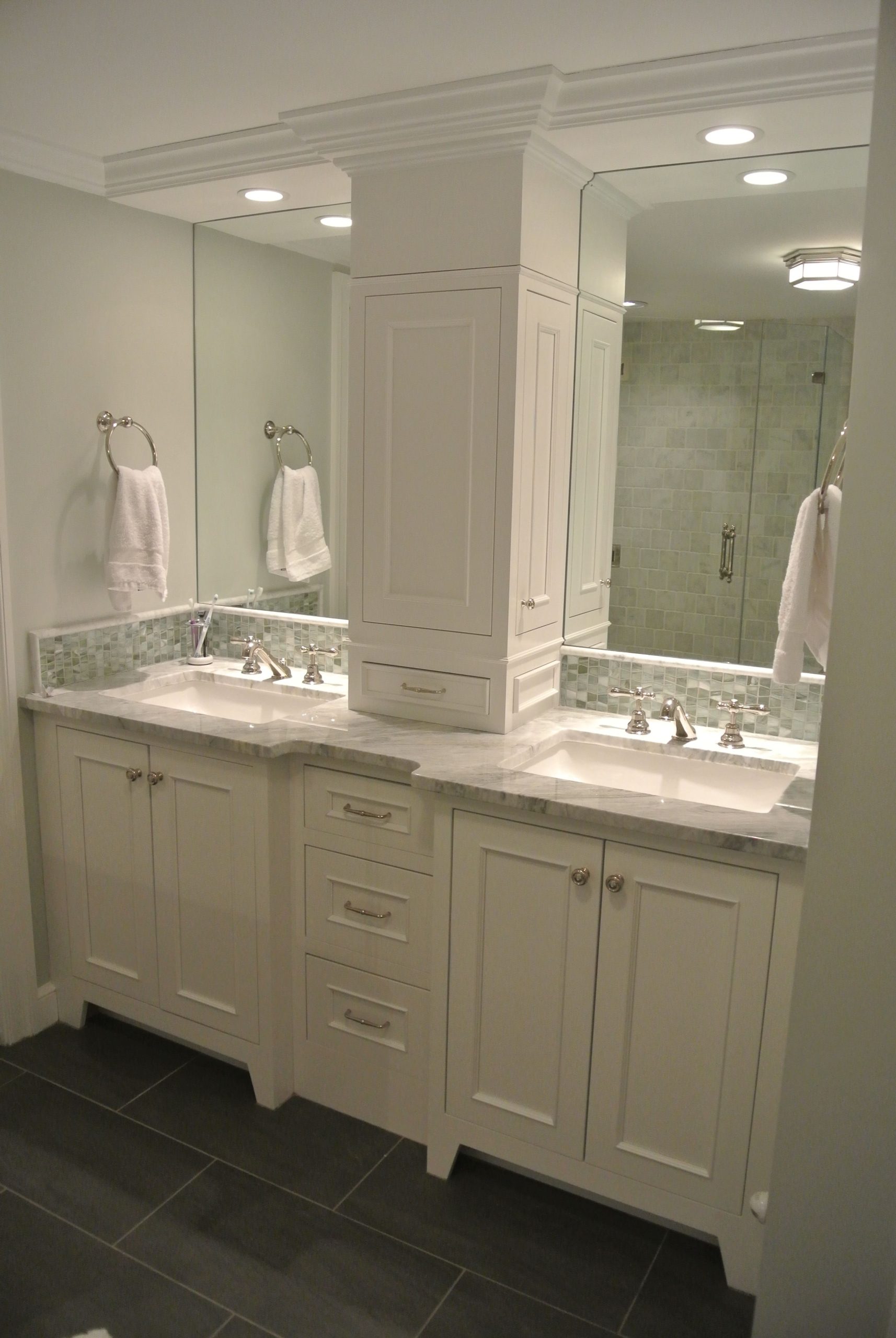 Double Vanity | Bathroom Design, Bath Remodel, Bathrooms Remodel with regard to 60&amp;quot; Double Bathroom Vanity, White, No Countertop, 24&amp;quot; Mirrors