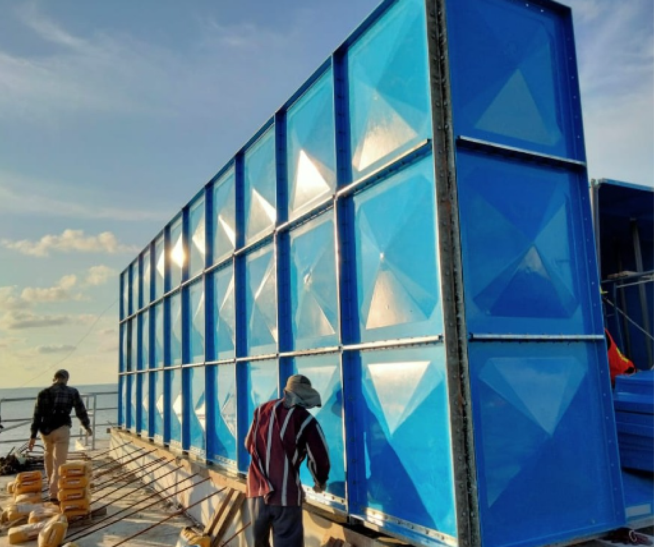 Fiberglass Reinforced Plastic Manufacture - Pt.graha Fortuna Purnama with Royal Reinforced Acrylic Countertop, 60D-Inch