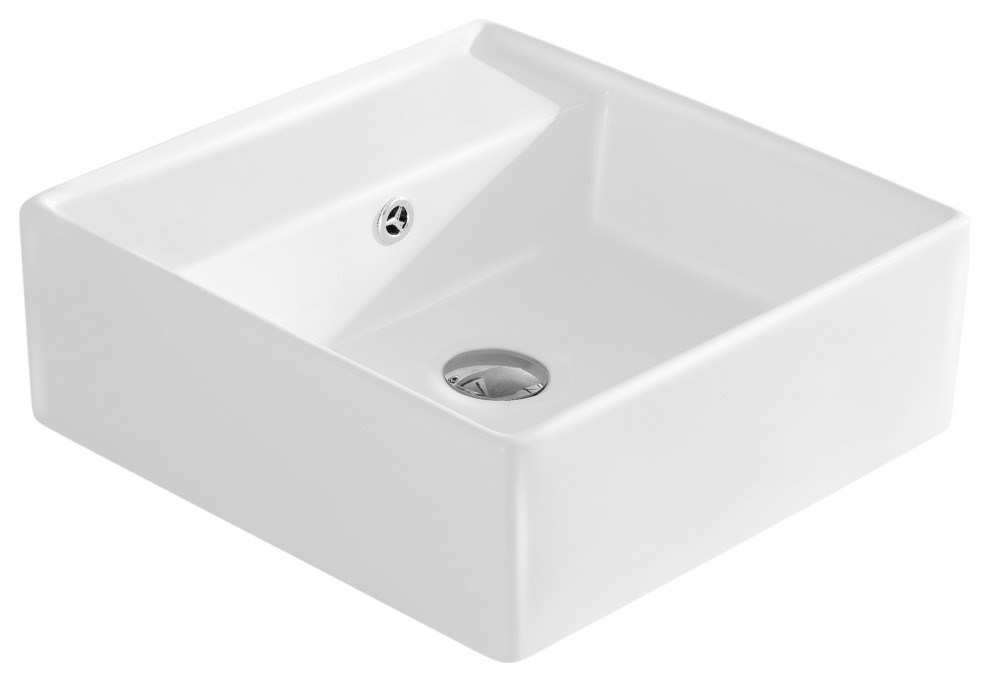 Fine Fixtures Vitreous China Above Counter Vessel - Contemporary ... for Proflo Pf19164 Rockaway 19&amp;quot; Oval Vitreous China Drop In Bathroom - White