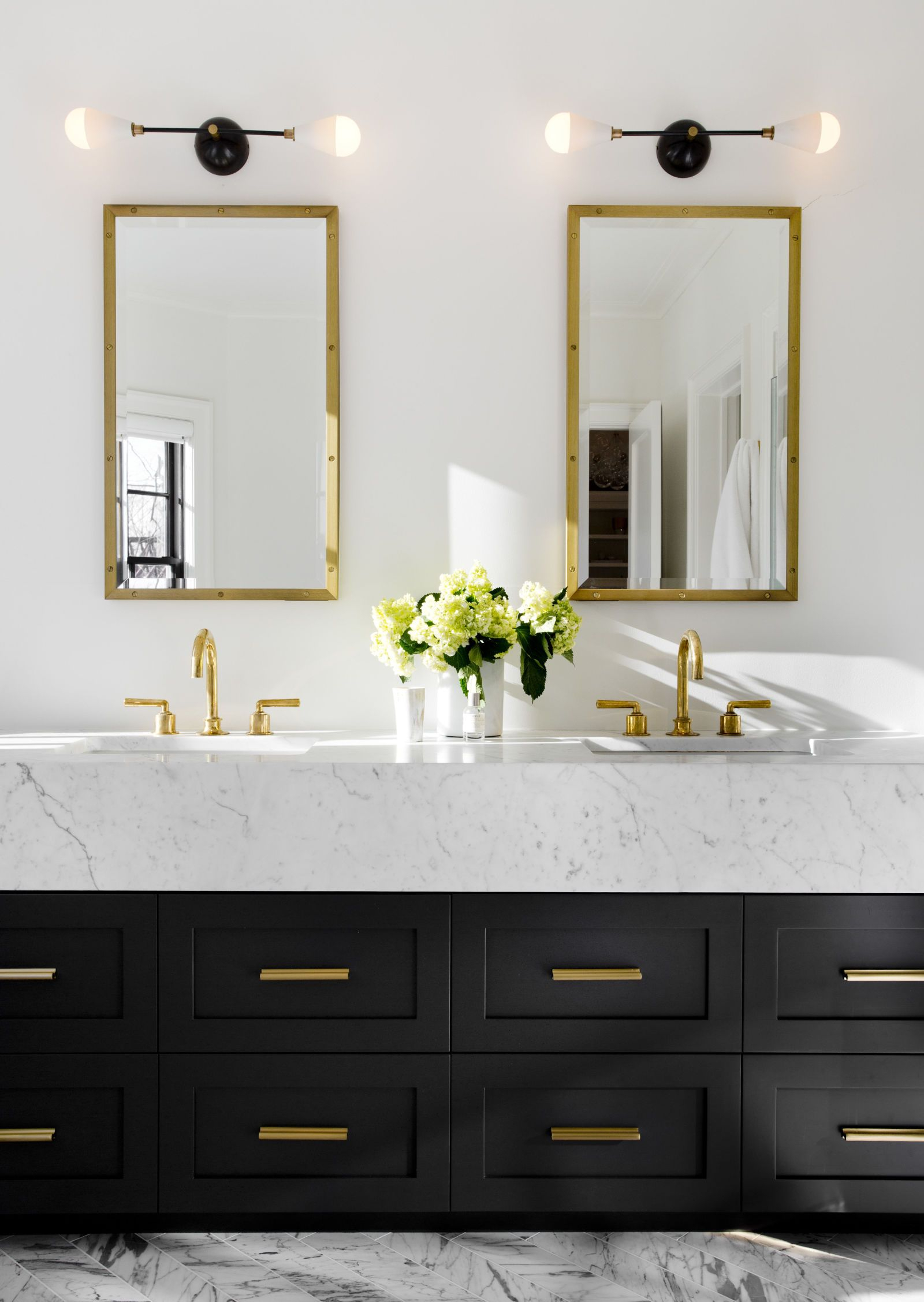 For A Look That Never Goes Out Of Style, Choose A Classic Design For ... inside Designing Your Bathroom Sanctuary with Classic White and Gold Accents