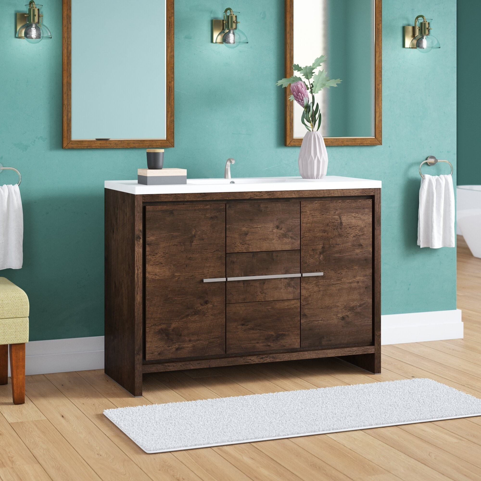 How To Choose A Bathroom Vanity - Foter in Understanding the Impact of Material Choice in Bathroom Vanity Design