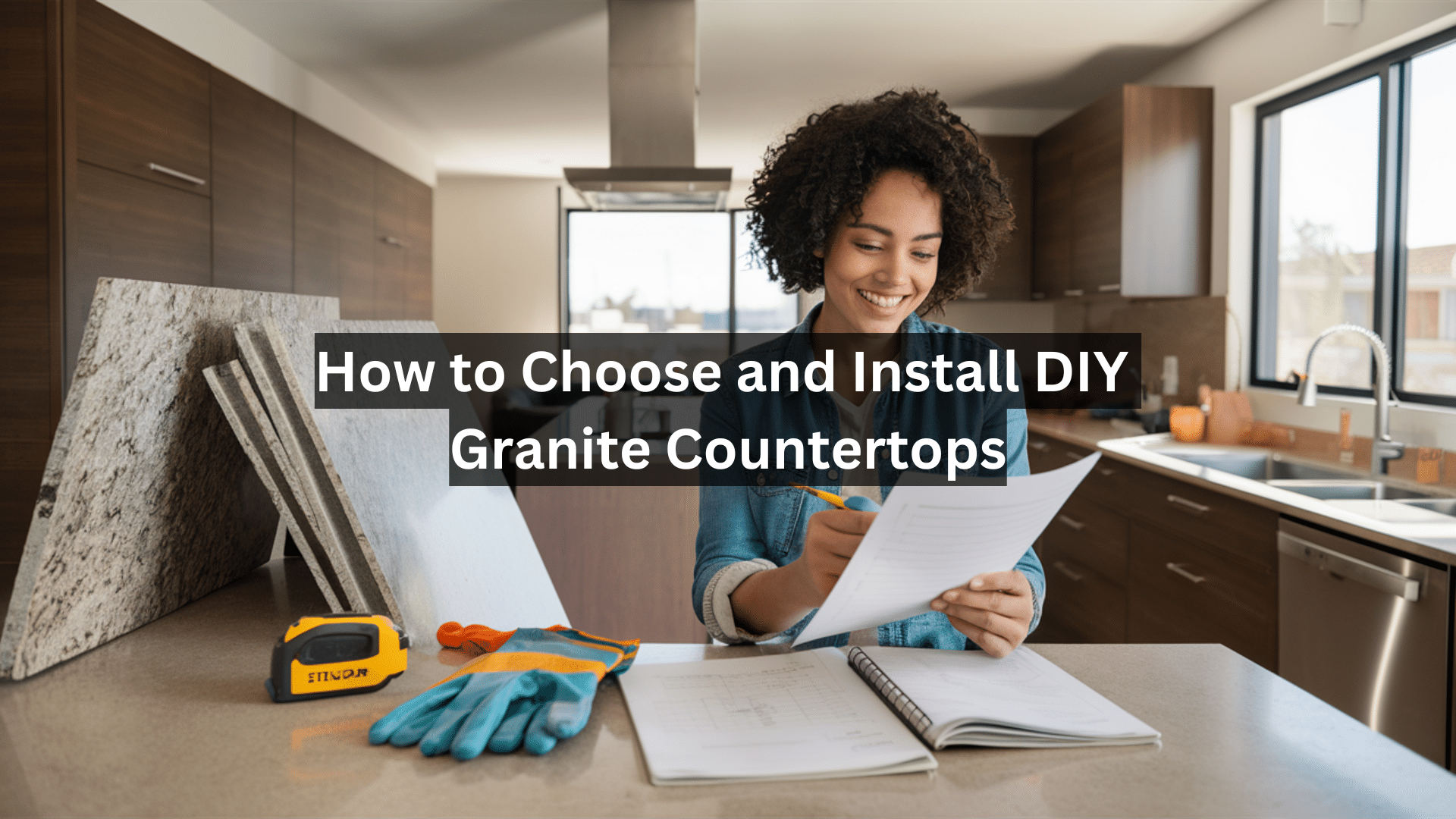 How To Choose And Install Diy Granite Countertops? - Opple House regarding The Complete Guide to Installing 48 Inch Light Brown Engineered Stone Countertops