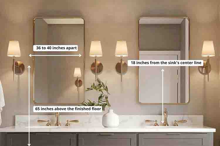 How To Choose The Right Size Lighting Fixture For Any Room with regard to Expert tips for selecting bathroom fixtures that fit any space