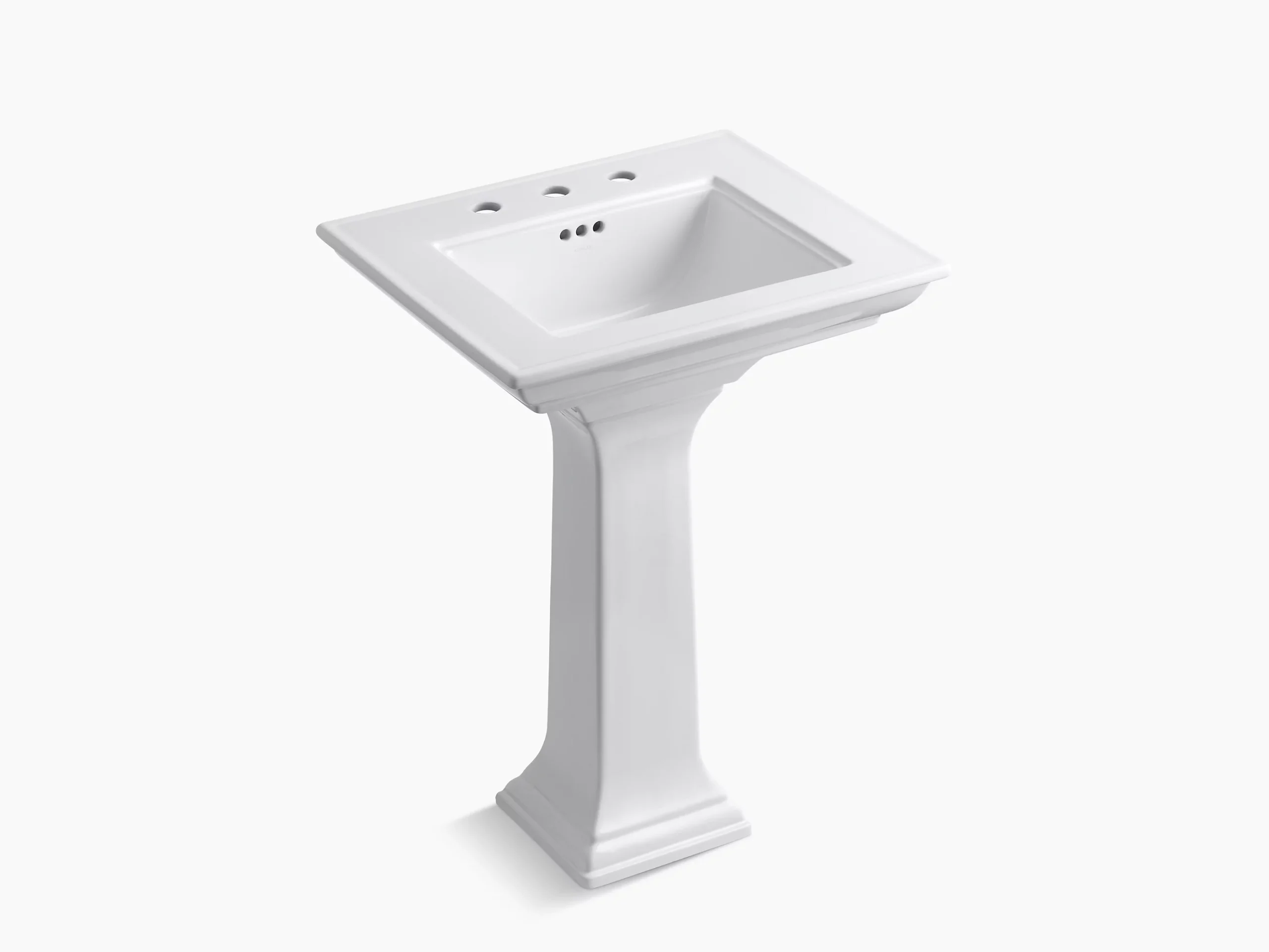 K-2344-8-0 | Memoirs™ Stately 25&amp;quot; Rectangular Pedestal Bathroom Sink ... with regard to Kitchen Sink Selection Guide Featuring the Kohler K-29999-8 Model