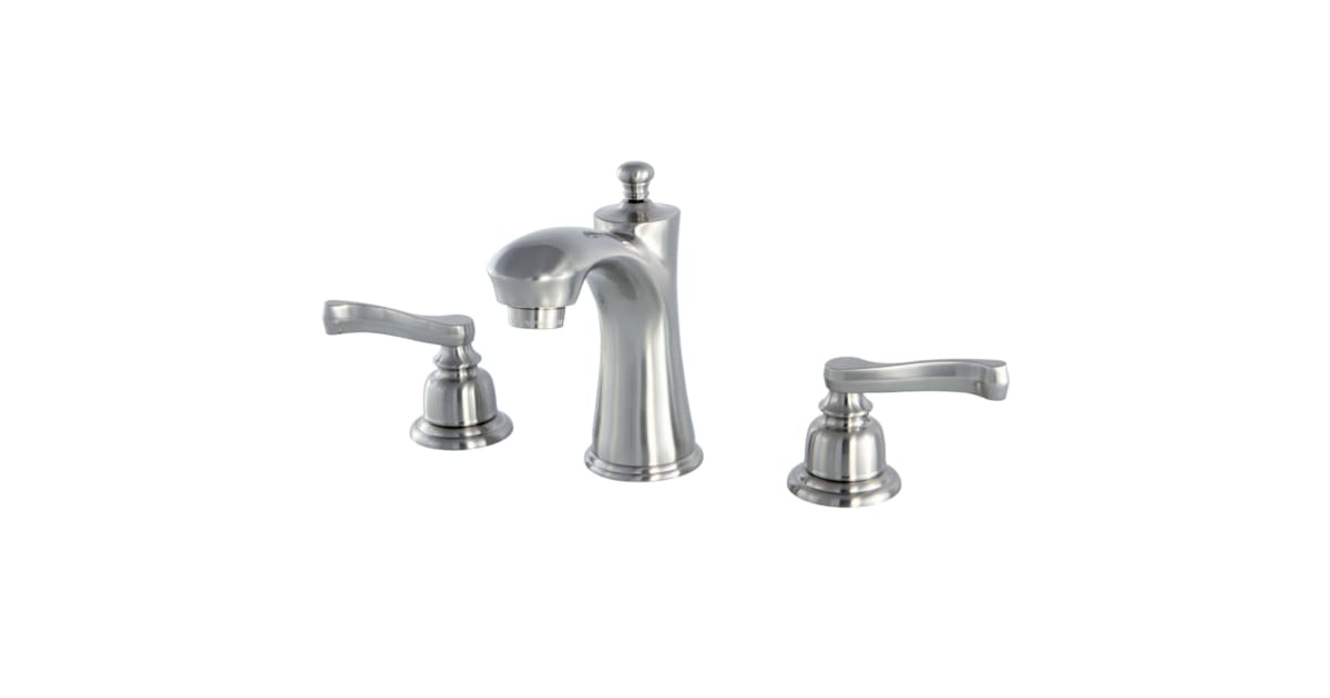 Kingston Brass Kb7968Fl Royale 1.2 Gpm Widespread Bathroom Faucet With ... in Kingston Brass Vpb221630 Sheridan 24&amp;quot; Bathroom Console Only - Matte Black