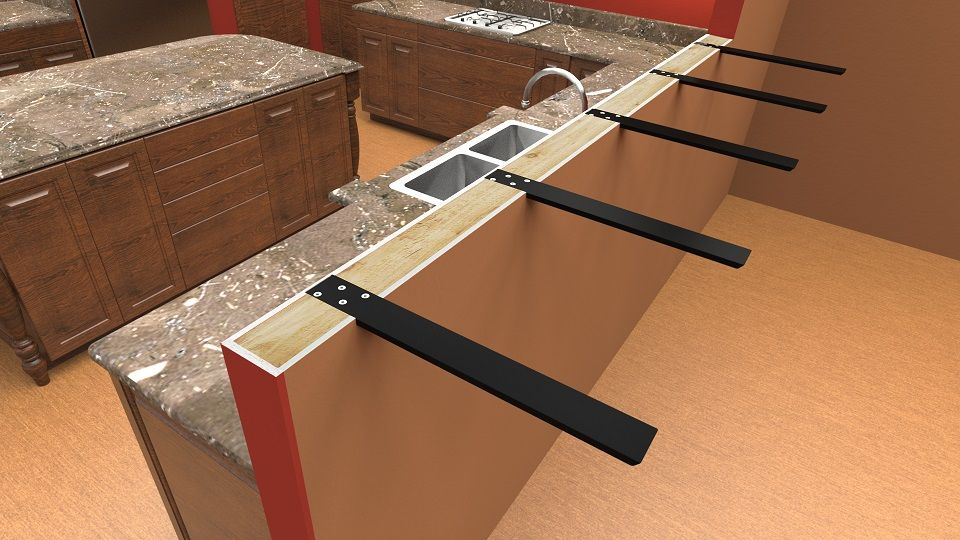 Kitchen Countertop Support: Everything You Need To Know - Kitchen Ideas intended for The science behind royal reinforced acrylic countertop construction