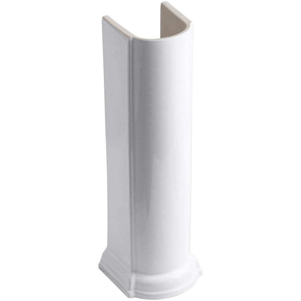 Kohler Devonshire Vitreous China Pedestal Only In White K-2288-0 - The ... inside Exploring the Design Features of Kohler K-2288 Devonshire Collection Pedestal Base
