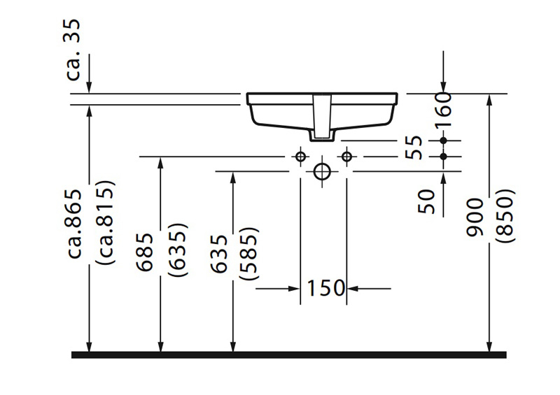 Lavabo Âm Bàn Duravit Vero 033048 588.45.021 - Ánh Ban Mai – Thiết Bị ... with regard to Why Most People Get Duravit 033048-0HOLE Vero 20-5/8&amp;quot; Wrong (And What Actually Works)