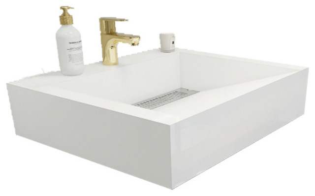 Madison Reinforced Acrylic Countertop, 24-Inch - Contemporary ... with Madison Reinforced Acrylic Countertop, 60S-Inch