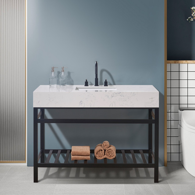 How Merano Stainless Steel Vanity Console Enhances Bathroom Functionality