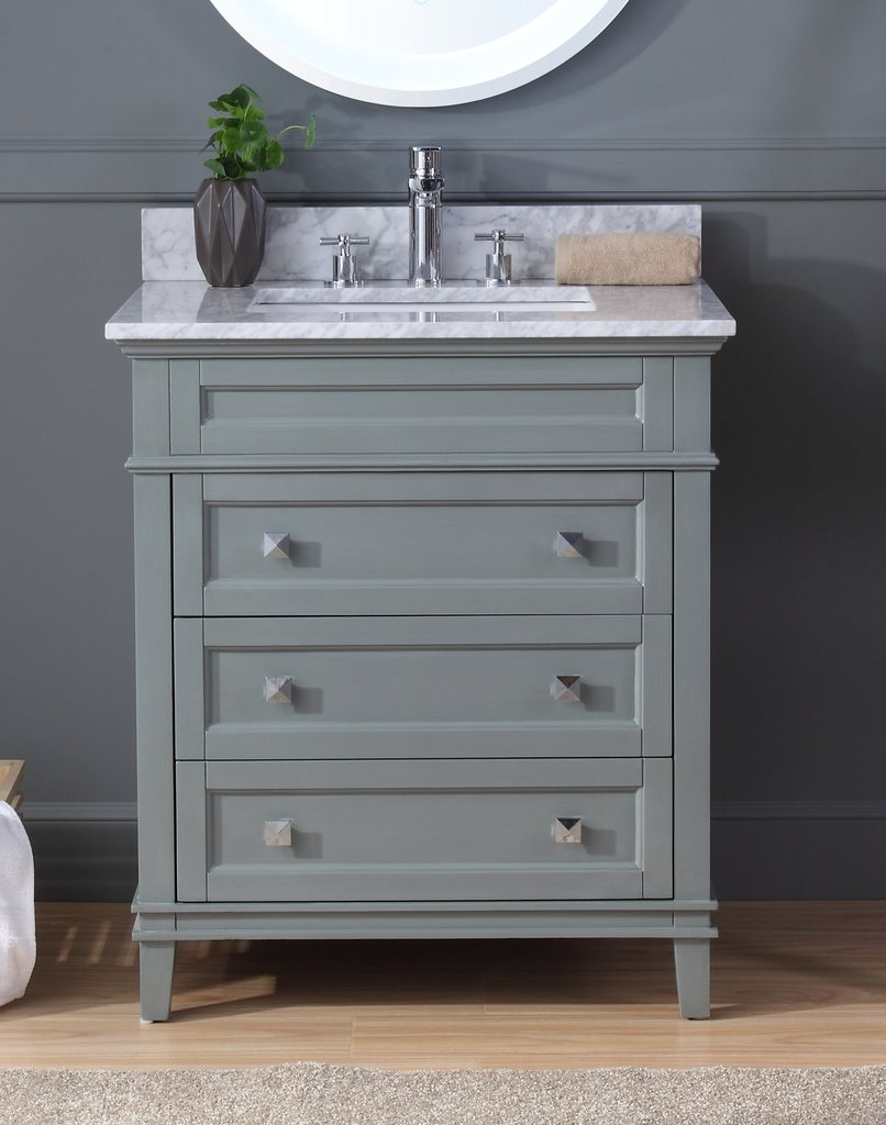 Modern Style 30&amp;quot; Tennant Brand Felix Gray Bathroom Vanity pertaining to How 30&amp;quot; SGL Bathroom Vanity Dark Gray Enhances Your Home&amp;#039;s Aesthetic Appeal