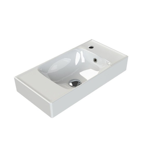 Nameeks Cerastyle 044400-U-One Hole Sharp 23-5/8&amp;quot; Rectangular - White ... in Nameeks Cerastyle 044300-U-One Hole Sharp 19-11/16&amp;quot; Rectangular - White
