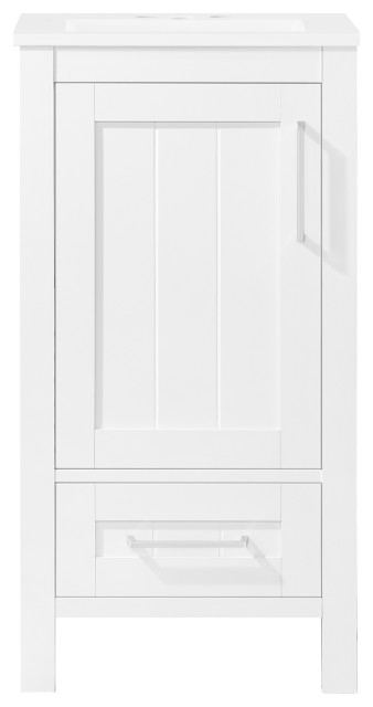 Ove Decors Kansas 18&amp;quot; Single Sink Vanity With Countertop - Transitional ... throughout Real User Experiences with Ove Decors Kansas 18 Inch Bathroom Vanities